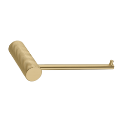 Lattice Edition Luxury Knurled Bathroom Toilet Paper Hook Roll Tissue Holder Round Stainless Steel Brushed Yellow Gold